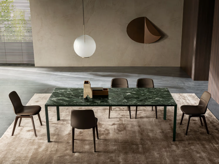 HALF A SQUARE - Rectangular marble table _ Molteni & C.